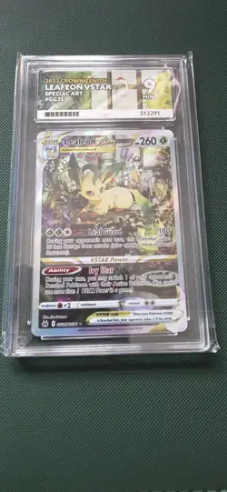 Pokemon TCG Leafeon VSTAR GG35/GG70 Crown Zenith Ace 9 Mint - Image 1