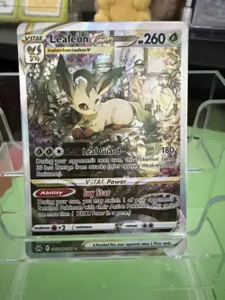 Pokemon TCG Leafeon VSTAR Crown Zenith: Galarian Gallery GG35/GG70 NEAR MINT - Image 1