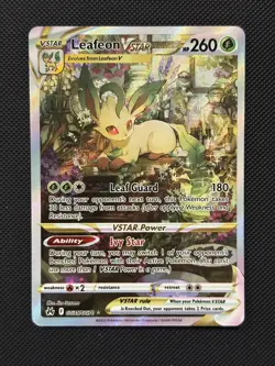 Pokemon TCG Leafeon VSTAR Crown Zenith: Galarian Gallery GG35/GG70 NEAR MINT - Image 1