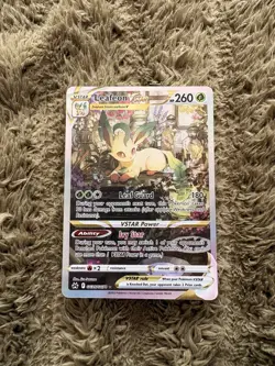 Pokemon TCG Leafeon VSTAR Crown Zenith: Galarian Gallery GG35/GG70 NEAR MINT - Image 1