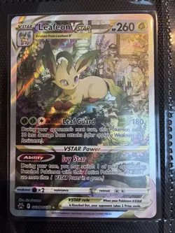 Pokemon TCG Leafeon VSTAR Crown Zenith: Galarian Gallery GG35/GG70 - Image 1