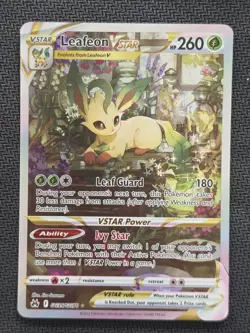 Pokemon TCG Leafeon VSTAR Crown Zenith: Galarian Gallery GG35/GG70 NEAR MINT - Image 1