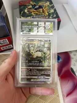 Pokemon TCG Leafeon VSTAR GG35/GG70 Crown Zenith Sword & Shield ACE 10 Gem Mint - Image 1