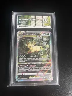 Pokemon TCG Leafeon VSTAR GG35/GG70 Crown Zenith Ace 10 - Image 1