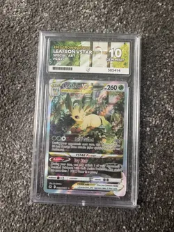 Pokemon TCG Leafeon VSTAR GG35/GG70 Crown Zenith Ace 10 Pokemon TCG - Image 1