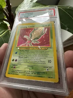 2002 Pokemon Neo Destiny # 106 Shining Celebi PSA 8.5 Card MINT! RARE GRADE! - Image 3