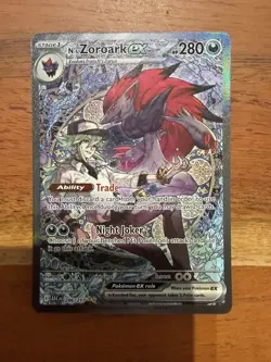 N's Zoroark ex 286/217 Ascended Heroes Special Illustration Rare Pokemon Card NM - Image 1