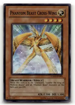 Phantom Beast Cross-Wing GX02-EN001 Super Rare GX Tag Force Promo LP - Image 1