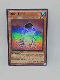 Yugioh - Dupe Frog OP03-EN005 Super Rare Unlimited Ed LP - Image 1