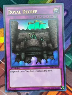 Yugioh TCG Royal Decree LCYW-EN182 Legendary Collection 1st Ed Ultra Rare NM - Image 1