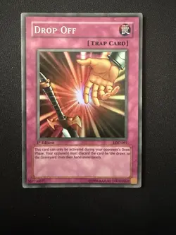 Yu-Gi-Oh! TCG Drop Off LOD-097 1st Edition Super Rare Near Mint - Image 1