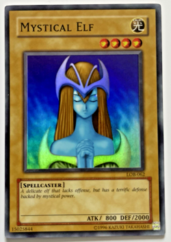 Yu-Gi-Oh! Mystical Elf LOB-062 Super Rare Unlimited - Near Mint - Image 1