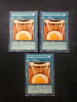 3x Kaiser Colosseum MFC-031 Common Playset Yugioh See Detailed Pics - Image 1