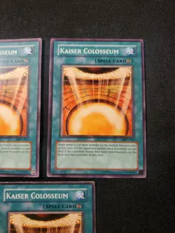 3x Kaiser Colosseum MFC-031 Common Playset Yugioh See Detailed Pics - Image 3