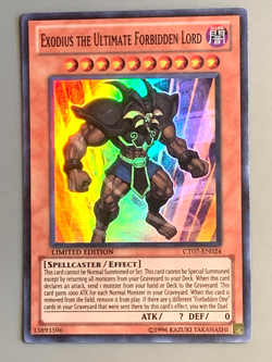yugioh EXODIUS THE ULTIMATE FORBIDDEN LORD CT07-EN024 Super rare Near Mint - Image 1