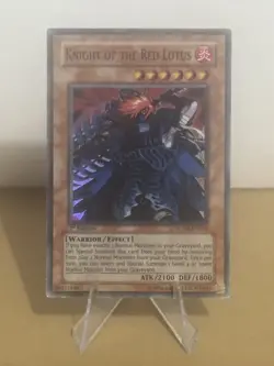 Yugioh Knight of the Red Lotus 1st Edition Super Rare LP SOVR-EN032 - Image 1
