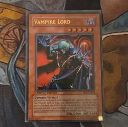 Yu-Gi-Oh! Vampire Lord Ultra Rare Foil Rise of Destiny RDS-ENSE4 Ltd Konami EN - Image 1
