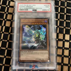 Yu-Gi-Oh! Barrel Dragon MRD-EN126 25th Anniversary PSA 9 Near Mint Graded - Image 1