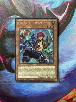 Yugioh Crackle Blitzclique CORI-EN012 Secret Rare 1st Edition NM - Image 1