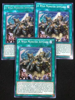 YUGIOH A WILD MONSTER APPEARS! MP15-EN234 1ST SECRET X3 NM - Image 1