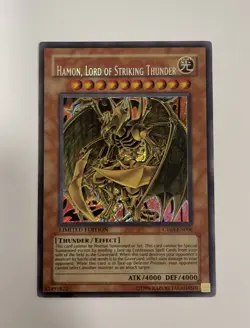 YUGIOH - Hamon Lord Of Striking Thunder - MISPRINT/ERROR - CT03-EN006 - M/NM - Image 1