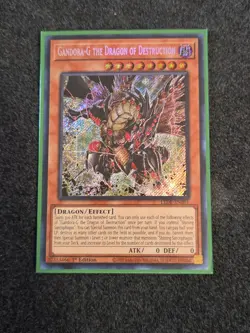 Yugioh 1x Gandora-G the Dragon of Destruction LEDE-EN001 Secret Rare 1st Ed NM - Image 1