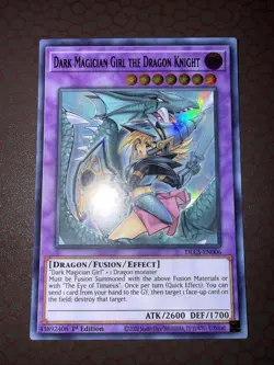 Yu-Gi-Oh! Dark Magician Girl The Dragon Knight (Green) -DLCS- Ultra- 1st NM! - Image 1