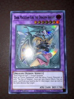 Yu-Gi-Oh! Dark Magician Girl The Dragon Knight (Green) -DLCS- Ultra- 1st NM! - Image 2