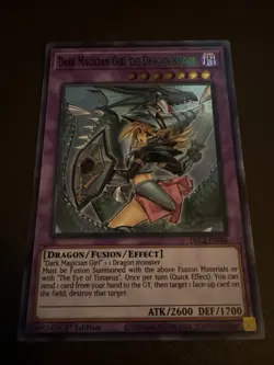 Yu-Gi-Oh! Dark Magician Girl The Dragon Knight (Green) -DLCS- Ultra- 1st NM! - Image 3