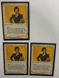 MTG 3X INTERNATIONAL / COLLECTOR'S EDITION BENALISH HERO (IE /CE) LIKE BETA - Image 5