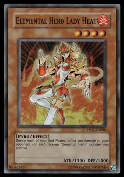 Elemental Hero Lady Heat PP02-EN008 Super Rare Premium Pack 2 Yu-Gi-Oh Near Mint - Image 1