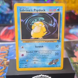 Sabrina’s Psyduck 99/132 Common Gym Challenge Pokemon Card TCG - NM/LP Vintage - Image 1