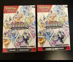 Pokemon TCG Scarlet & Violet—Prismatic Evolutions Booster Bundle Box Lot of 2 - Image 1