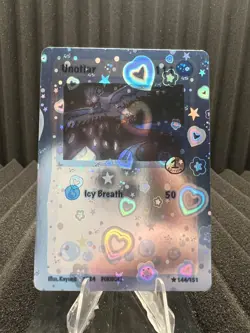 Unotiar (Articuno) 144/151 - Heart Holo Pokidoki First Edition FanArt Pokemon - Image 1