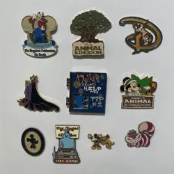 Authentic Disney Trading Pins Lot of 10 Pins No Duplicates No Scrappers As Shown - Image 1
