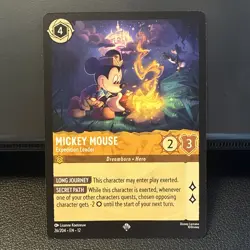 Disney Lorcana TCG - Mickey Mouse Expedition Leader 26/204 Super Rare - Image 1