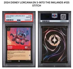 DISNEY LORCANA 2024 #125 STITCH LITTLE ROCKET PSA 10 - Image 2