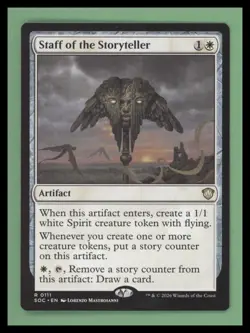 Staff of the Storyteller Commander: Secrets of Strixhaven Regular - Image 1