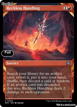 MTG Reckless Handling (Showcase) [MAT - 69] LP Foil - Image 1