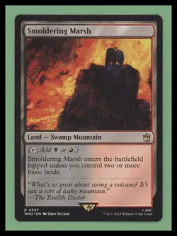 1 x Smoldering Marsh - Universes Beyond: Doctor Who - NM-Mint - MTG - Image 1
