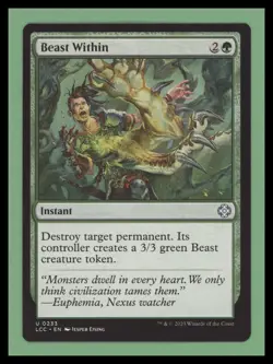 1 x Beast Within - Commander: The Lost Caverns of Ixalan - NM-Mint - MTG - Image 1