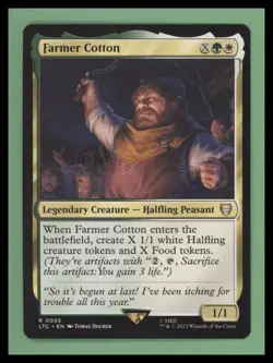 1 x Farmer Cotton - Commander: The Lord of the Rings - NM-Mint - MTG - Image 1