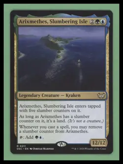 Commander: Duskmourn: House of Horror #211 Arixmethes, Slumbering Isle - Image 1