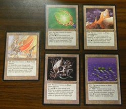 MTG English Legends (5) Mana Battery's (1 Of Each Color) Artifact Uncommons NM - Image 1