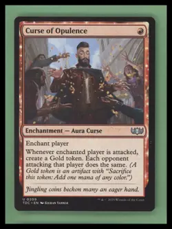 Curse of Opulence - Commander: Tarkir: Dragonstorm - NM - MTG - Image 1