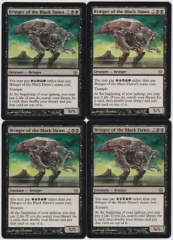 MTG 4X Bringer of the Black Dawn X4 Fifth Dawn Magic - NM/MP - Image 1