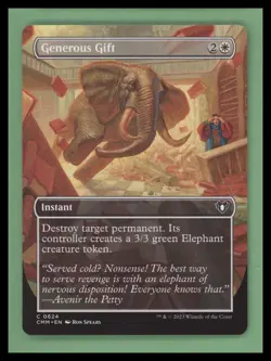 Generous Gift - Borderless - Commander Masters - NM - MTG - Image 1