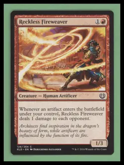 Reckless Fireweaver - Kaladesh - NM - MTG - Image 1