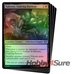 Foil Yahenni, Undying Partisan X4 M/NM Magic MTG Commander Masters - Image 1