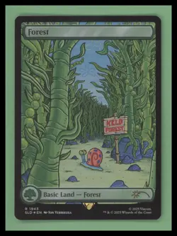 Forest (1943) - Rainbow FOIL- Secret Lair Drop Series - NM - MTG - Image 1